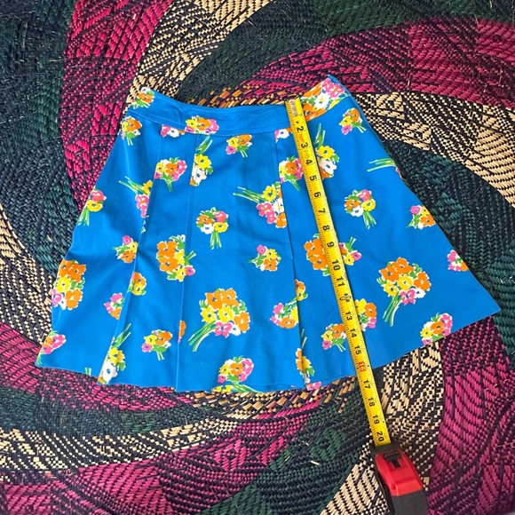 Vintage Floral Pleated Skirt Size 36 - Picture 2 of 5